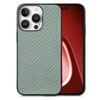 For iPhone 16 Pro Max Case Carbon Fiber Texture PU+PC+TPU Phone Cover