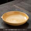 Piatto Ceramico Doppio Manico Retrò Piatto Profondo da Ristorante Piatto da Dessert Piatti per Pasta Piatti Creativi per Insalata Stoviglie Speciali