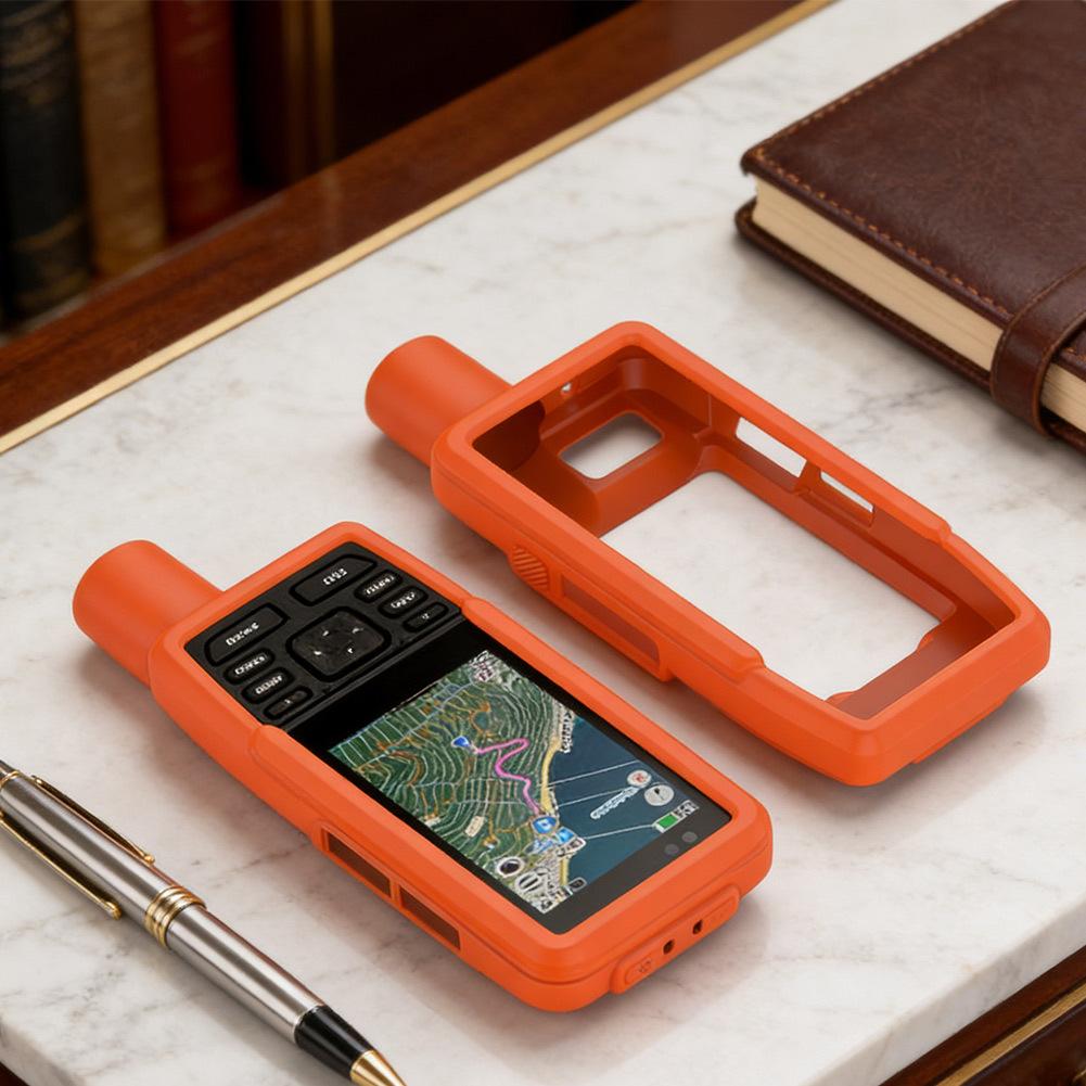 Silicone Case For Garmin GPSMAP-H1plus Anti-Drop Protective Skin Lightweight Shockproof Cover With Soft Skin Cover Orange