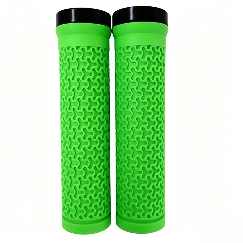 Rubber Bike Grips Non-slip Mtb Cuffs BMX Mountain Bike Handlebar Grips Single-side Locking Handlebar Cover Durable Bicycle Parts