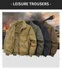 Herren Doppelseitige Air Force Pilotenjacke - Warm mit Samtfutter, Dicke Reine Baumwolle, Herbst/Winter Oberbekleidung