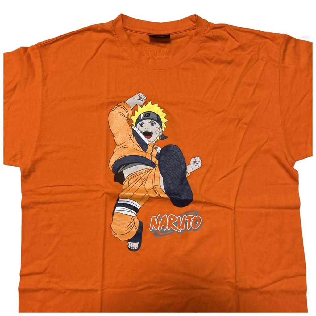 [USED] 2000s Naruto Anime T-shirt, Orange, Excellent Condition, Extremely Rare