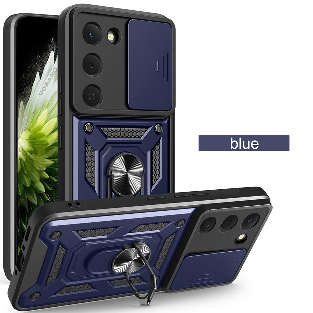 Slide Lens Armor Funda for Tecno Spark 40 Pro 4G Case for Tecno Spark 40 Pro 4G Case Magnetic Ring Stand Holder Cover Capa