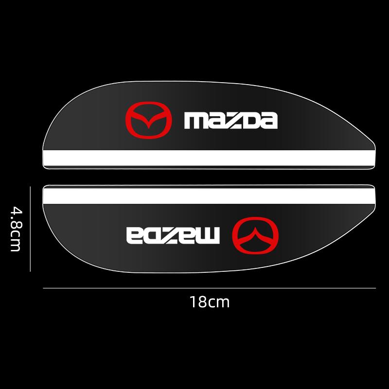 2pcs Car Rearview Mirror Rain Eyebrow Protector Rain Cover For Mazda 3 6 Alexa CX-3 CX-5 CX-8 Car Rearview Mirror Rain Shield k2