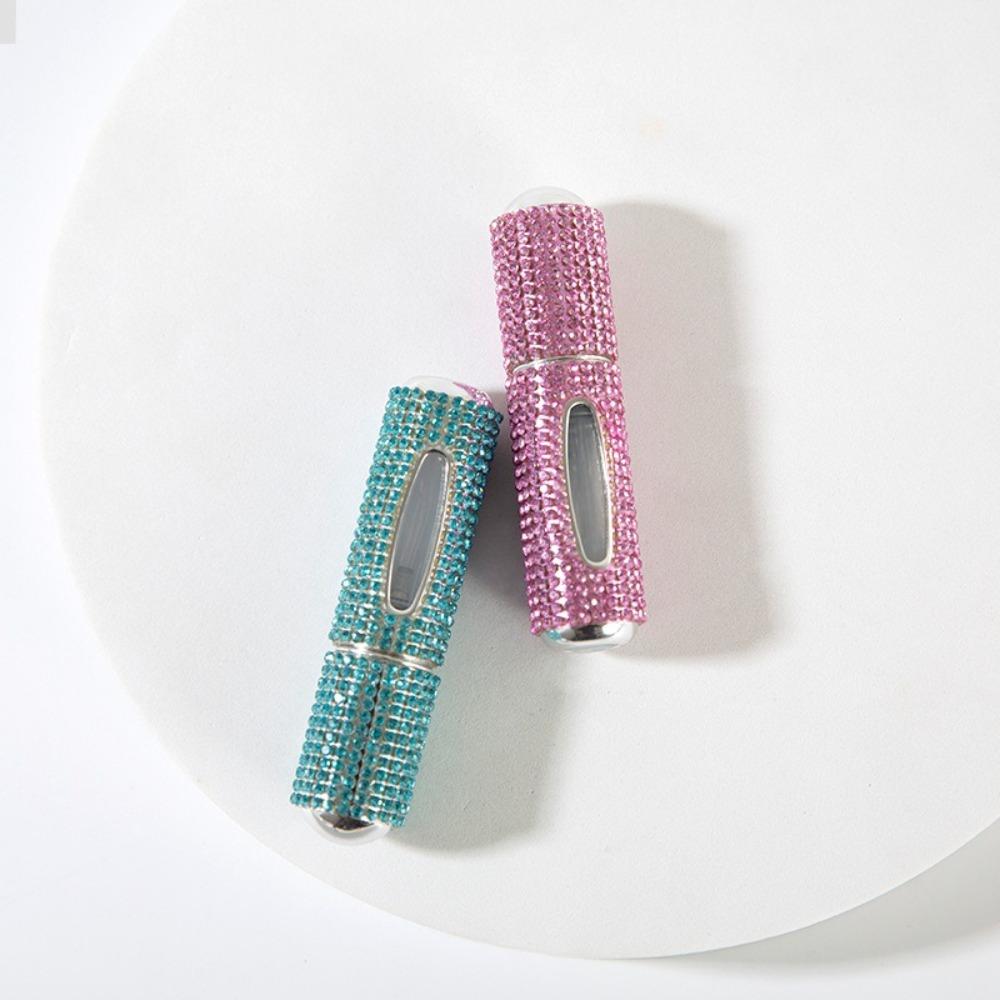 5 ml Mini Perfume Bottle Crystal Design Empty Pump Container Travel Refillable Bottle  Travel