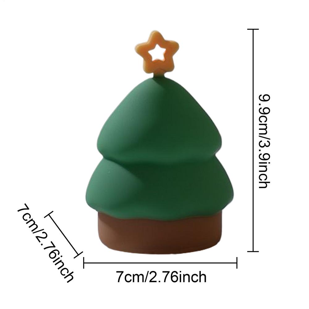 Weihnachtsdekoration Nachtlicht Niedliche Weihnachtsstrümpfe Schneemann Weihnachtsbaum Wiederaufladbar Tippsteuerung Ambientelampe Deko