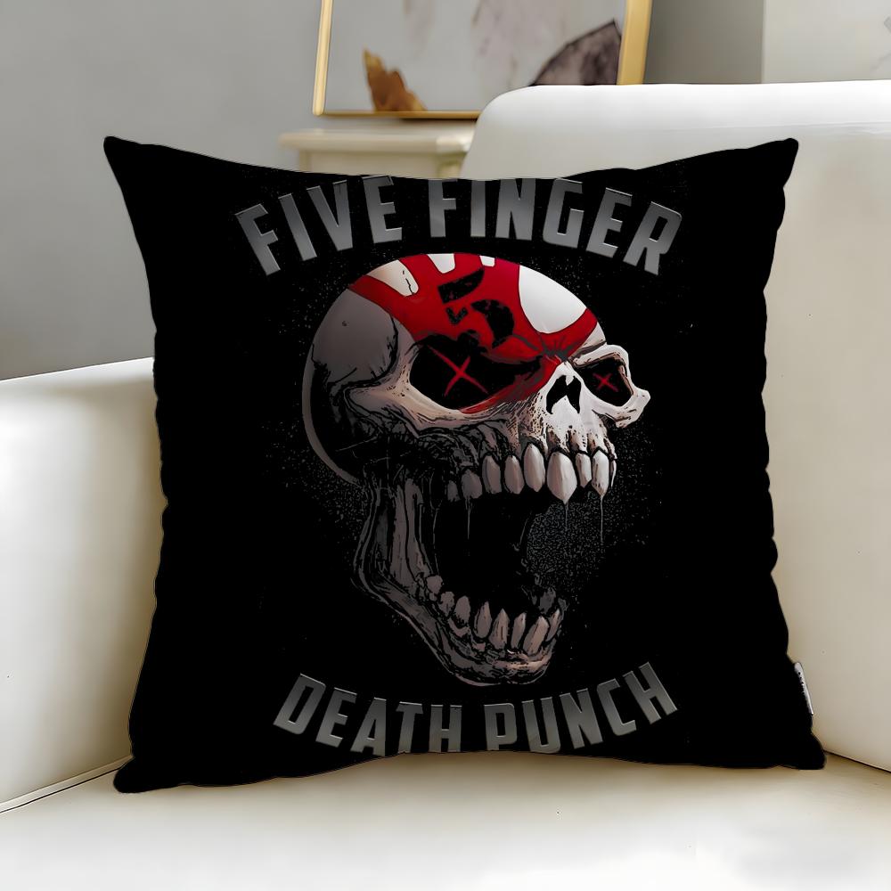 classic band Five Finger Death Punch Cushion Cover Soft & Easy-Wash Pillow Case – Versatile for Couch, Bed, Travel and Office