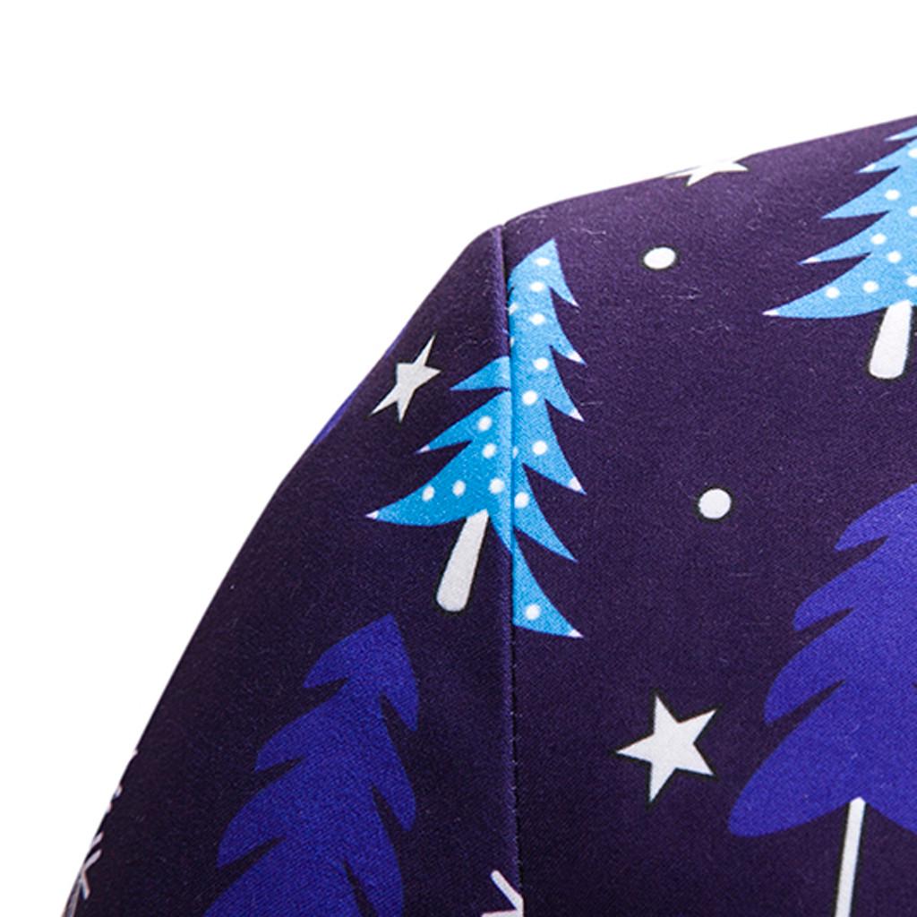 Men's Autumn And Winter New Fashion Casual Christmas Printing Long Sleeve Suit