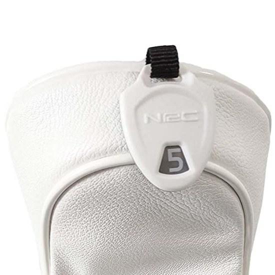 High-quality PU Leather Golf Head Cover Driver 440cc 460cc Wood Utility UT Star Black White.