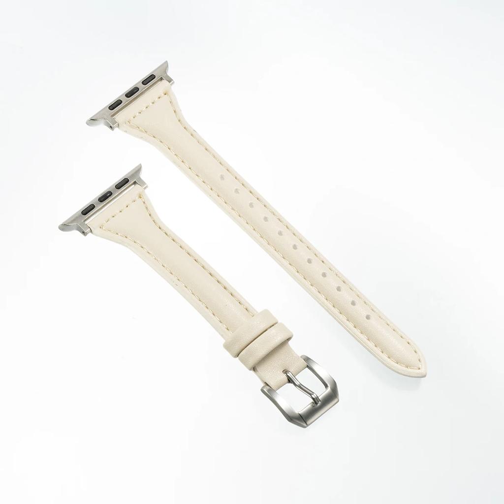 Slim Girl Strap For Apple Watch S10 42mm 46mm 9 8 7 41/45mm PU Leather Band 38/42mm For iwatch Bracelet SE 40 44mm 6 5 4 3 49mm