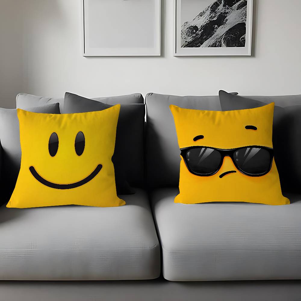 Emoji Personalized Pillow Dust Cover Bedroom Kids Party Decoration Pillowcase Birthday Children Gift