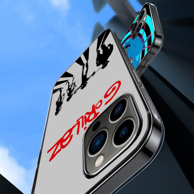 Gorillaz Anime Phone Case For iPhone 17 Air 16 Pro Max 16E 15 + 14 Plus 11 12 13 Mini 7 8 SE Gift Print Cover Fundas 17 Air 16 P