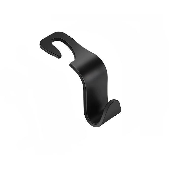 Car Seat Back Hook Universal Headrest Hook Car Accessories Interior Organizer Hanger Holder Storage For Car Bag Handbag Purse 1 PCS-Black