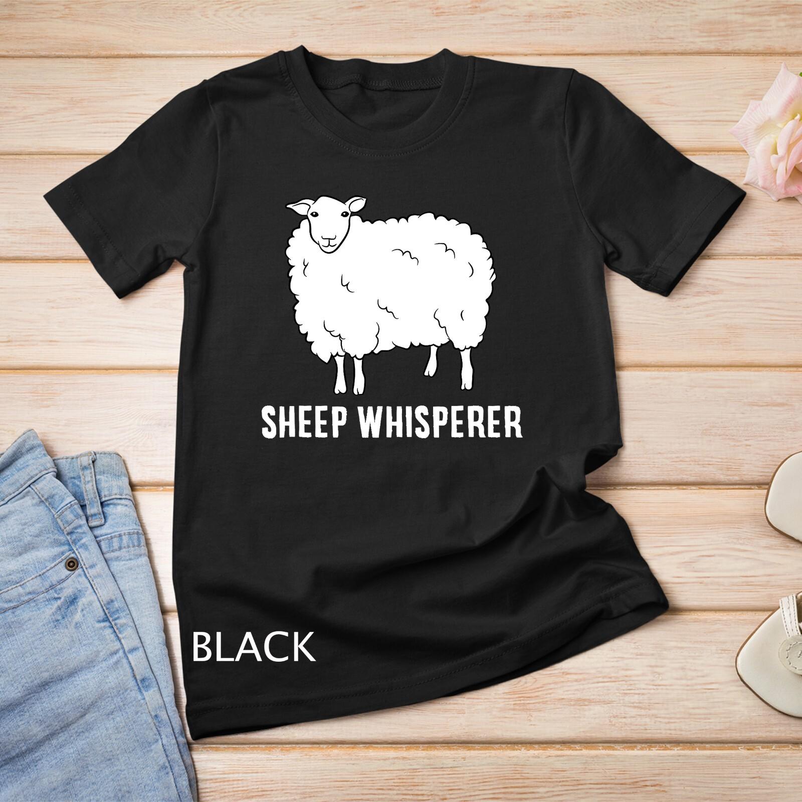 Cute Sheep Whisperer Farmer Sheep Farmer Love Sheep T-Shirt Mens Womens Tees Top Unisex T-Shirt Mens Womens Tees Top S