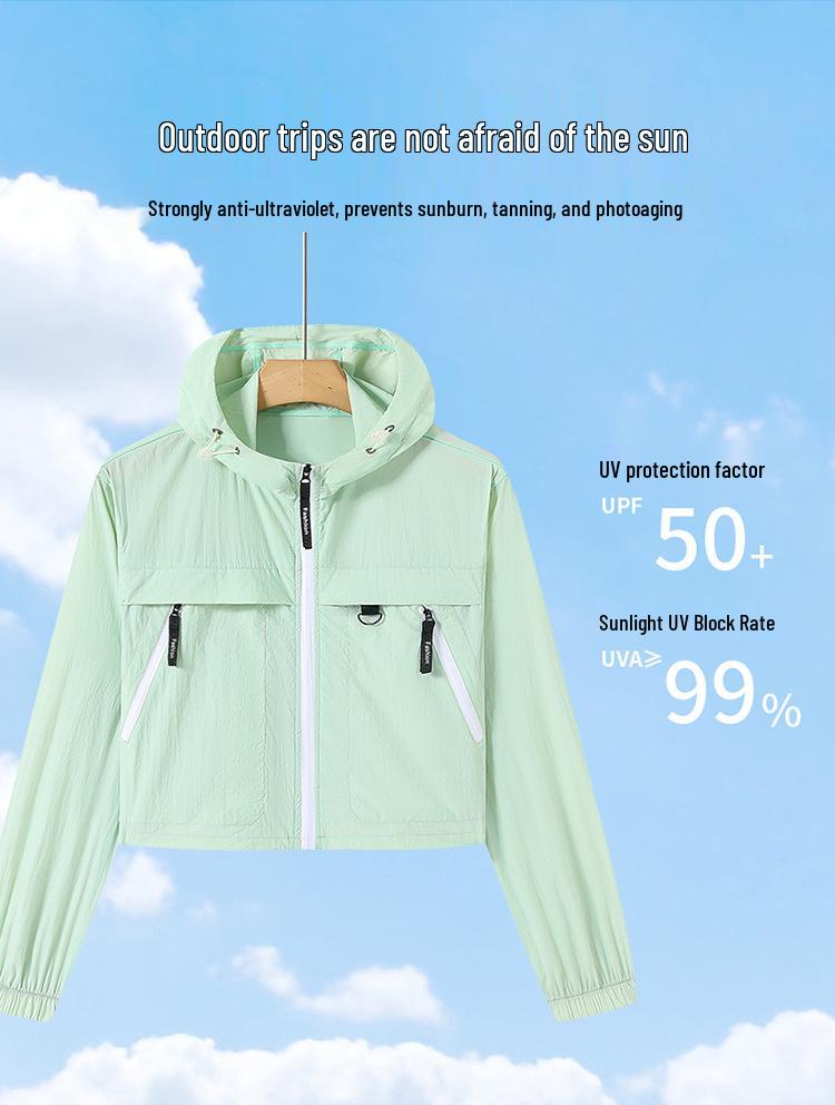 2025 Premium Summer Sun Protection Hooded Ice Silk Jacket for Men, Women & Couples - Breathable Outdoor Sportswear.