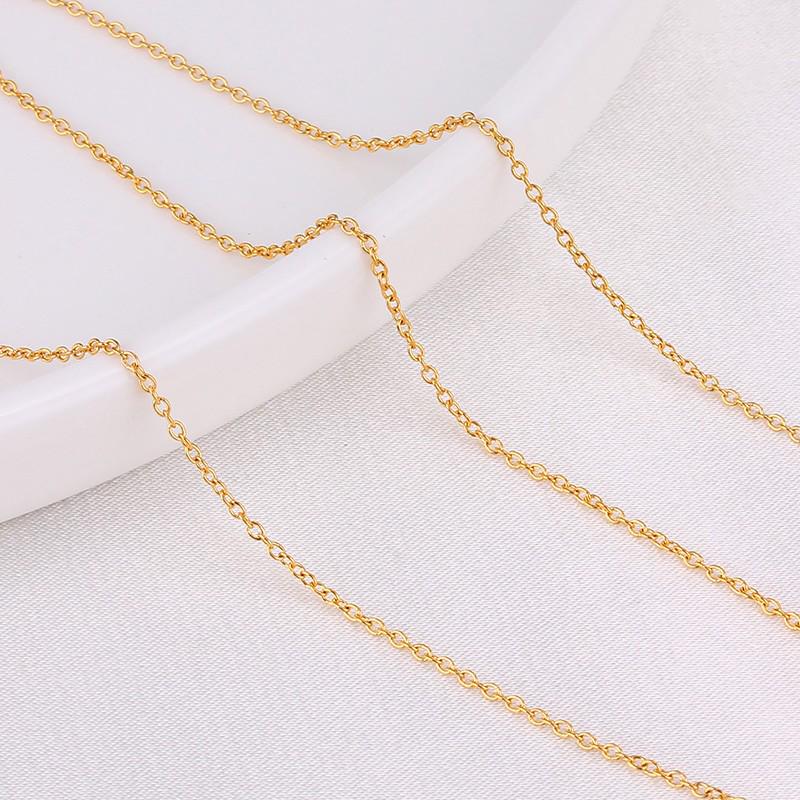 Stainless Steel Plated Collarbone Necklace DIY Chain with Tassel Jewelry Extension