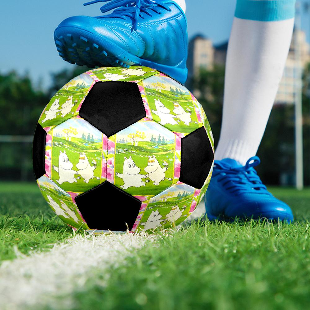 Moomin Theme Size 5 Soccer Ball, Suitable for Both Indoor and Outdoor Matches, a Gift Suitable for Everyone.