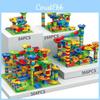 Marble Race Track Building Blocks Set With Abs Plastic For Kids Diy Fun Educational Toy