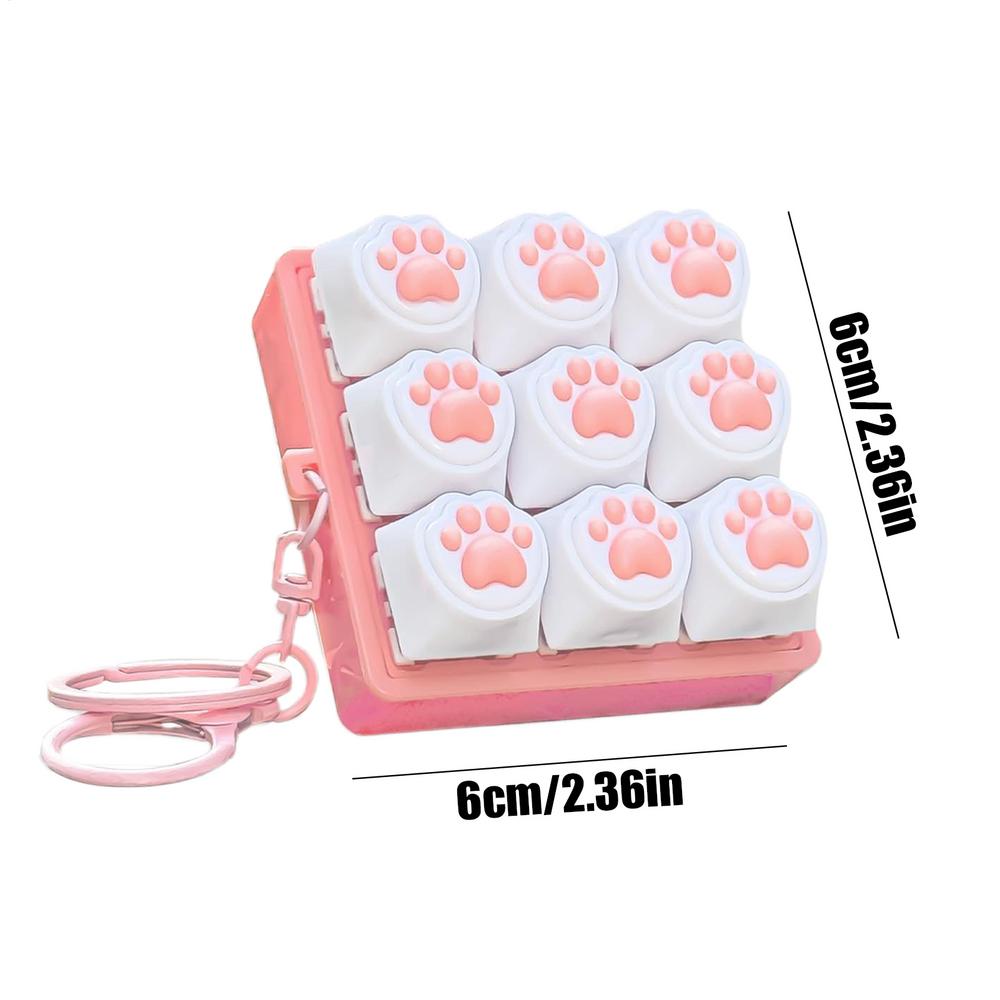 

Keyboard Fidget Toy 9 Keys Keyboard Fidget Keychain Antistress Keyboard Button Fingertip Key Caps Pendant Stress Relief Toys