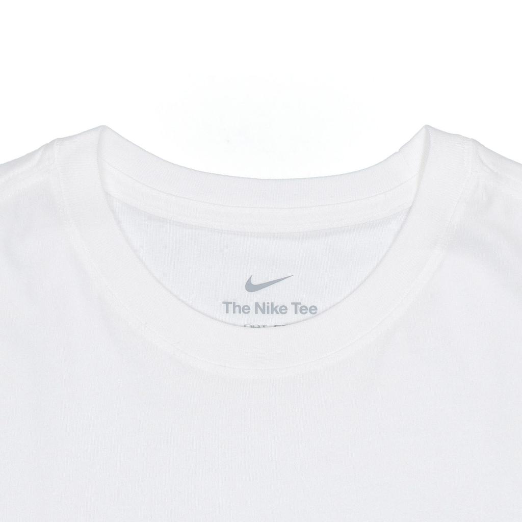 Nike Dri Fit T Shirts Men's White Crew Neck Moderate Straight Fit DQ1876-100