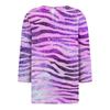 Women's Casual Halloween Print V-Neck Short Sleeve T-Shirt with Decorative Buttons