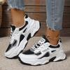Fashion Ladies Shoes Lace-up Women's Vulcanize Shoes New Color Matching Casual Comfortable Non-Slip Breathable Sneakers