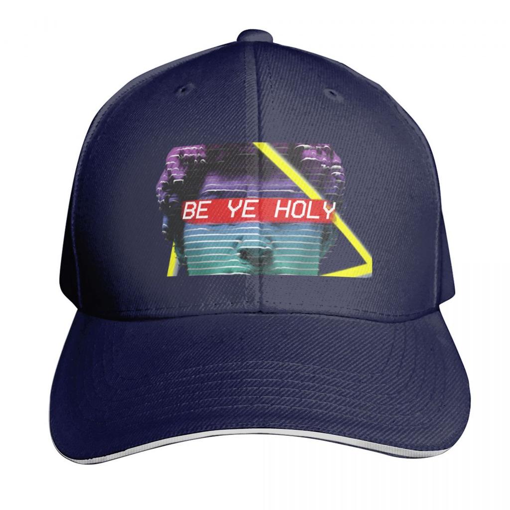 Be Ye Holy Christian Lofi Vaporwave Baseball Cap Quick Dry Performance Cotton Twill Breathable Contrast Two Tone Brim