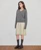 SINOON V-Neck Basic Knit (Melange Gray)