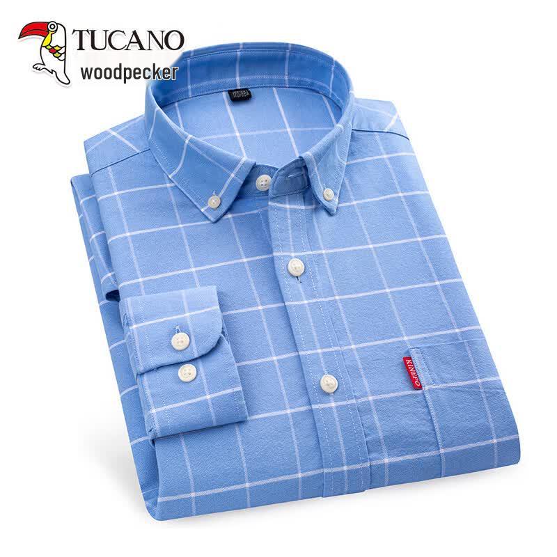 TUCANO Men s 100% Cotton Long Sleeve Oxford Shirt 41