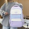 Schoolbag trendy cool new contrasting color backpack Korean version Mori large capacity high value backpack junior high school student schoolbag