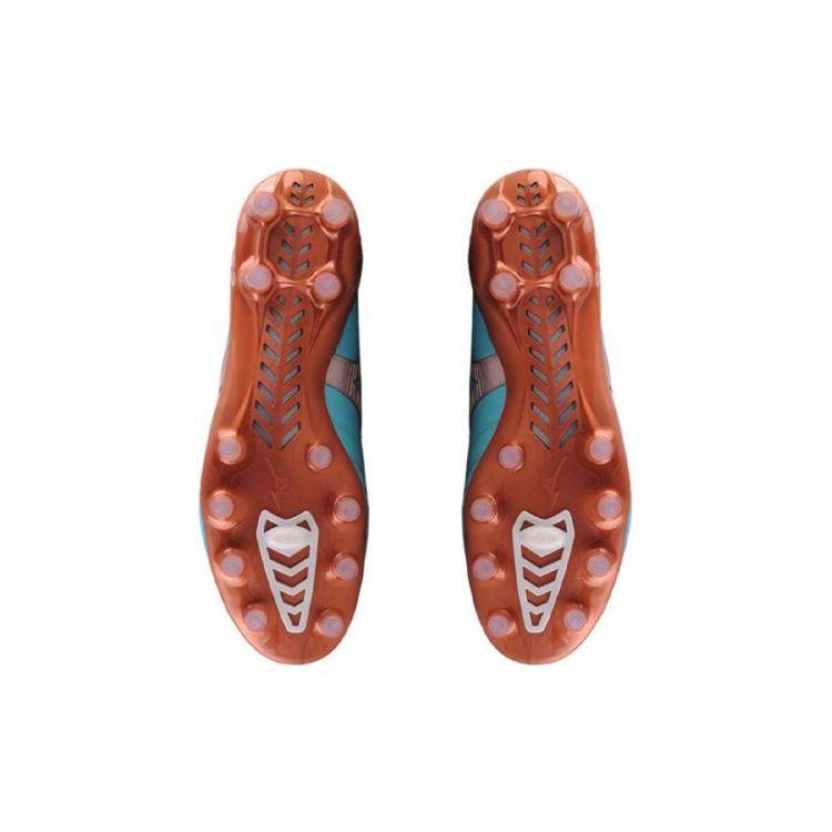 Mizuno Morelia Neo Round Toe Lace-Up FG (Rubber Long Studs) Natural Grass Kangaroo Leather Non-Slip Wear-Resistant Lightweight Soccer Shoes P1GA238025