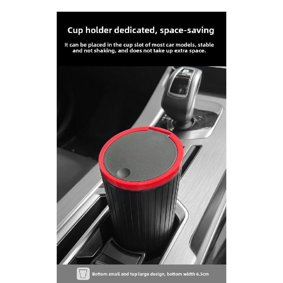 Universal Car Trash Bin Can Mini Auto Dust Organizer Car Interior Rubbish Bag Garbage Container Storage Box Bucket Auto Accessor