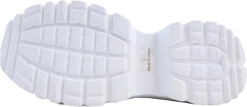 Platform Jeweled Buckle Sneakers