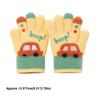 Warm Plush Five-finger Gloves Elastic Kids Gloves Cartoon Car Winter Knitted Gloves  Autumn Winter