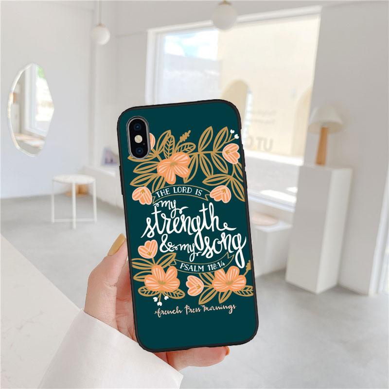 PP10 Bible Verse Jesus Soft Shell Phone Case for Samsung Galaxy S20 S21 S22 Ultra FE + Plus A21S A22 A24 A25 A26 A30 A30S A31