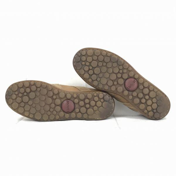 Camper Leather Casual Shoes 25.5 Camel(USED)