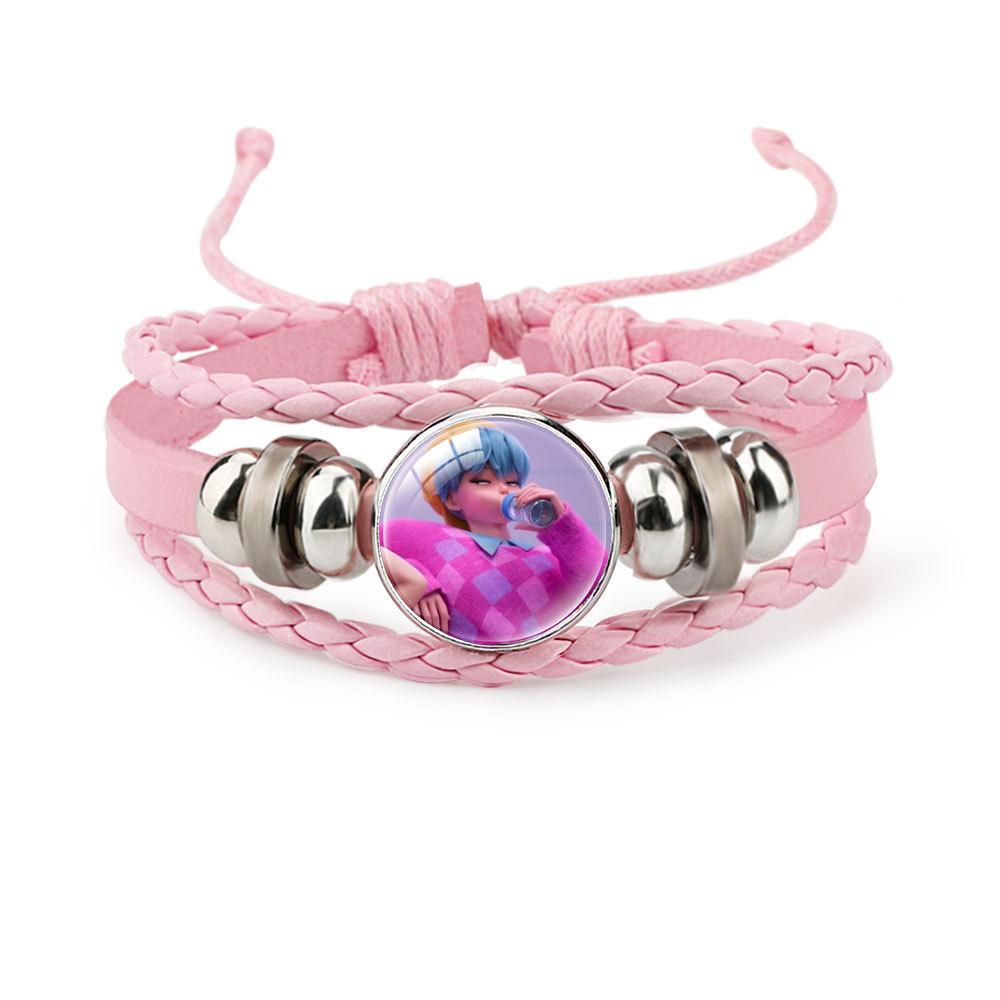 Pink Bracelet Rumi Zoey Mira Beaded Bracelet Adjustable Jewelry