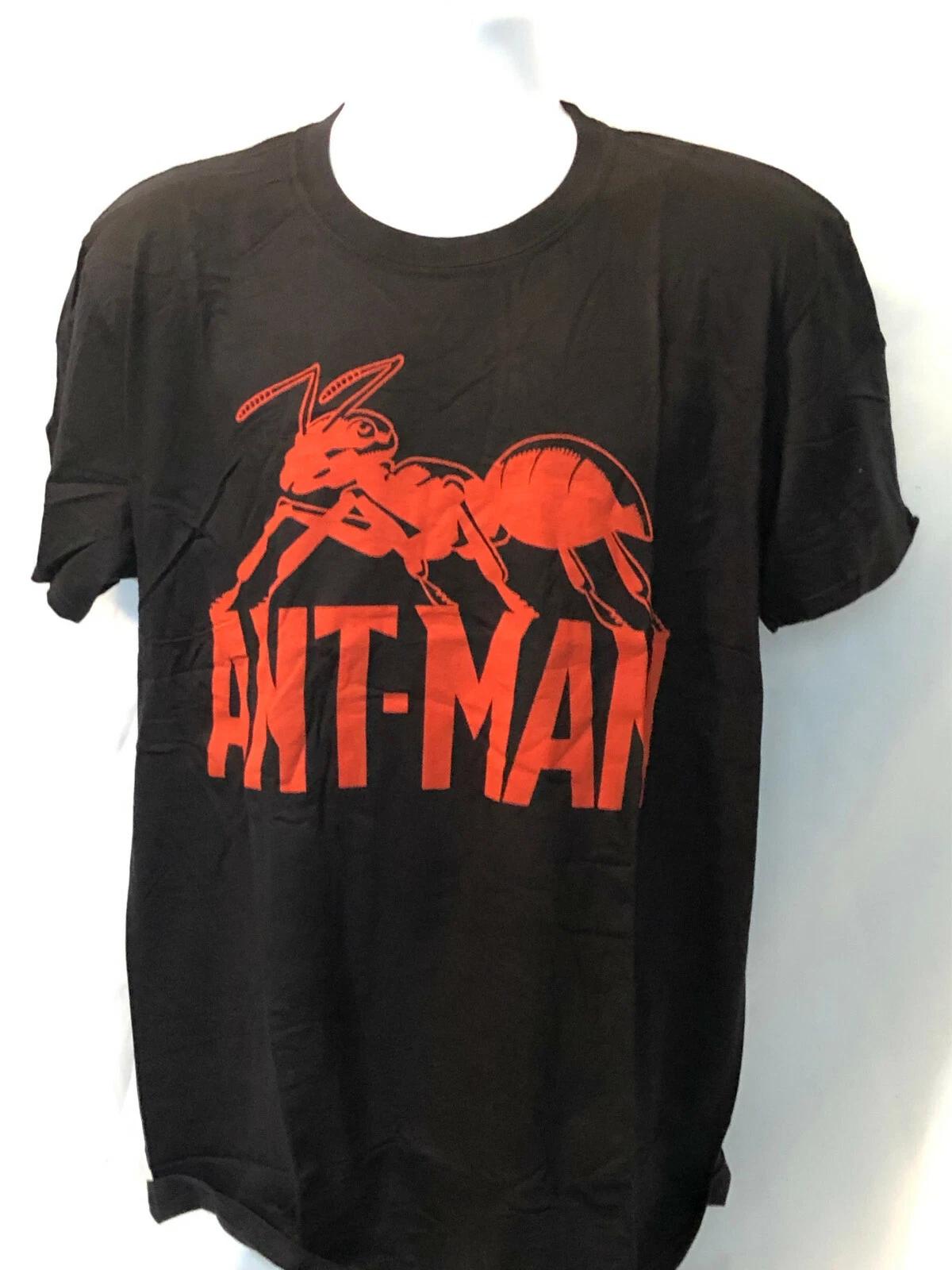 Ant-Man-Red Logo-Marvel-X-Large Black T-shirt M