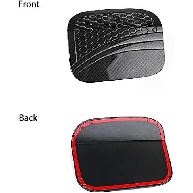 for 10th Gen Civic Gas Cap Fuel Filler Tank Door Cover Carbon ABS Fiber Style Sticker for Honda Civic Sedan 2016 2017 2018 2019 2020