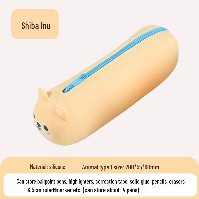 

Силиконовый пенал в японском стиле: Милые, креативные канцелярские товары для детей - Идеально подходят для детского сада и средней школы.