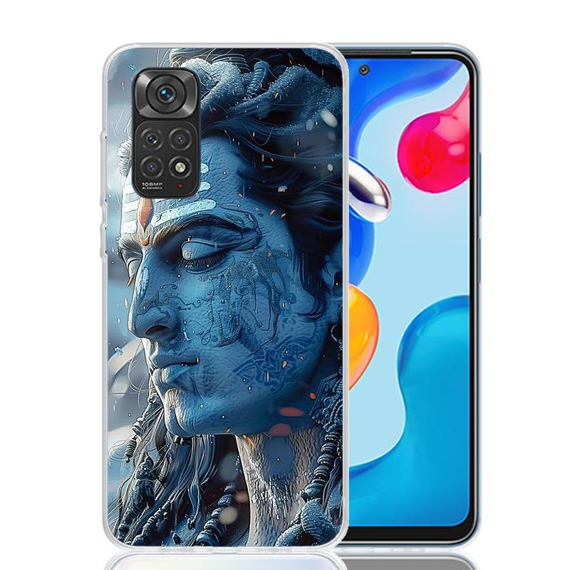 Lord Shiva Hindu God Buddha India Phone Case For Xiaomi Redmi Note 15 14 13 12S 12 Pro Plus 11S 11E 11 11T 10S 10 Art Soft Patte