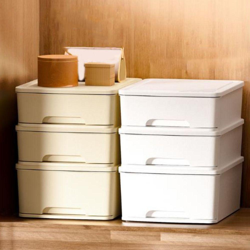 Drawer Type Underwear Storage Box Plastic Clothes Organizer Socks Storage Box Wardrobe Partition
