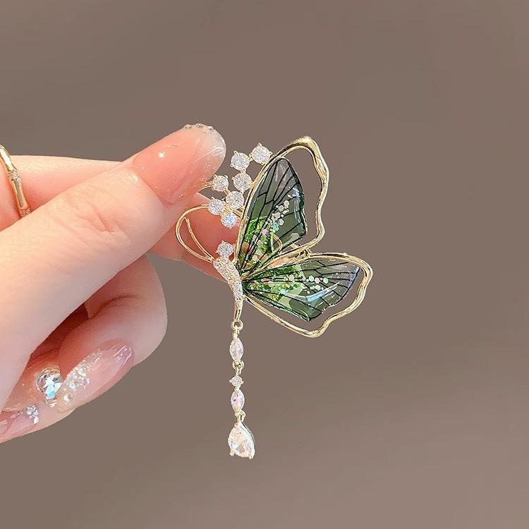 Matte Gold Pearl Wheat Ear Corsage Brooch for Women - High-End Versatile Pin with Anti-Exposure Design