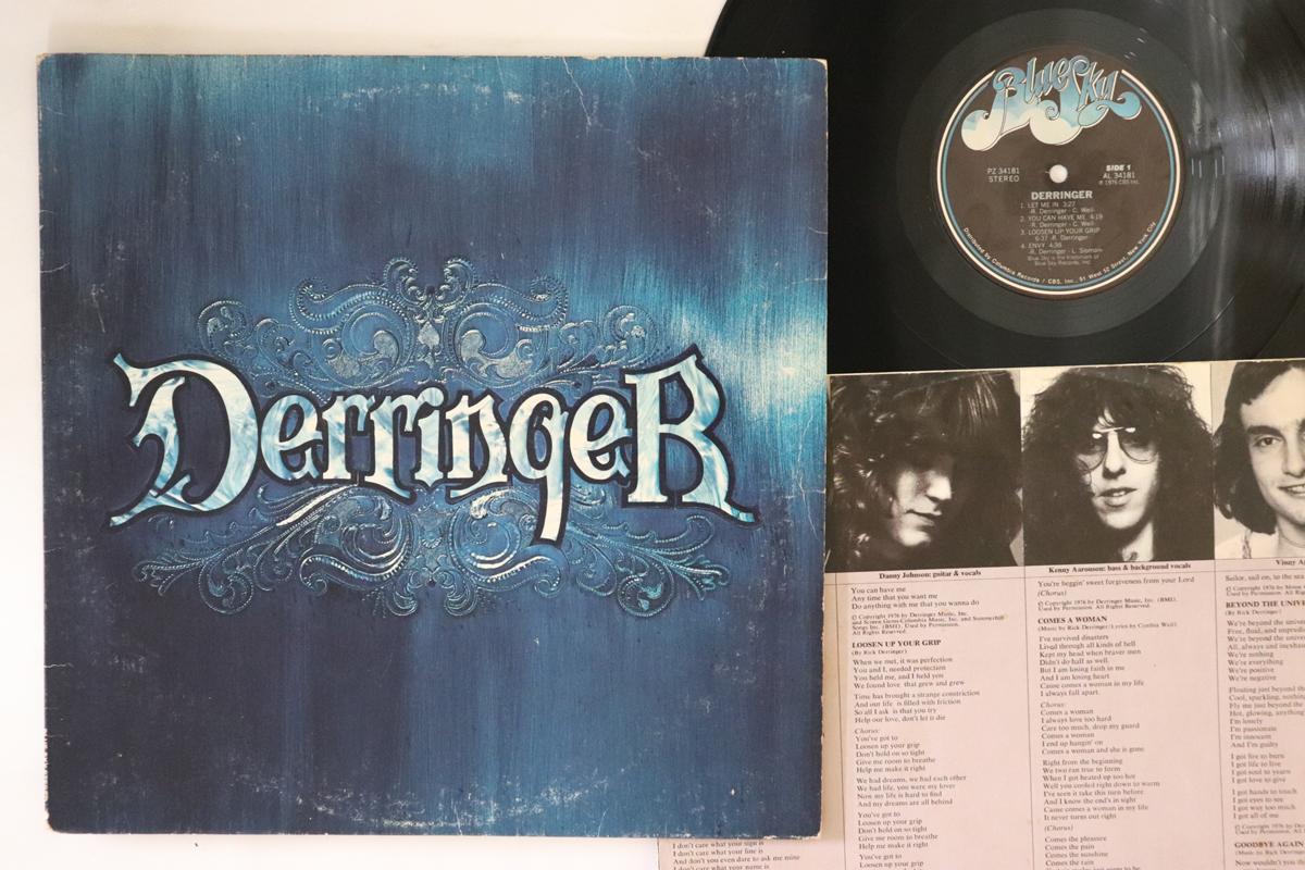 

LP Record DERRINGER Derringer PZ34181 BLUE SKY 1976 US Rock Used