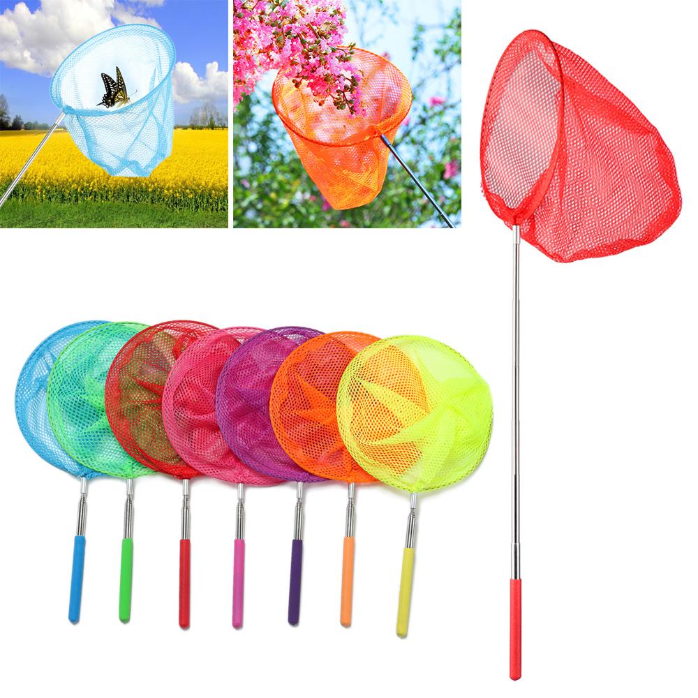 Extendable Lightweight Dragonfly Butterfly Net Telescopic Kids Fishing Net Insect Catch Mesh