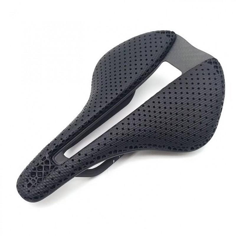 Ultra-Light 3D Printed Carbon Fiber Bicycle Saddle Road Mountain Bikes Hollow Design Comfort Seat