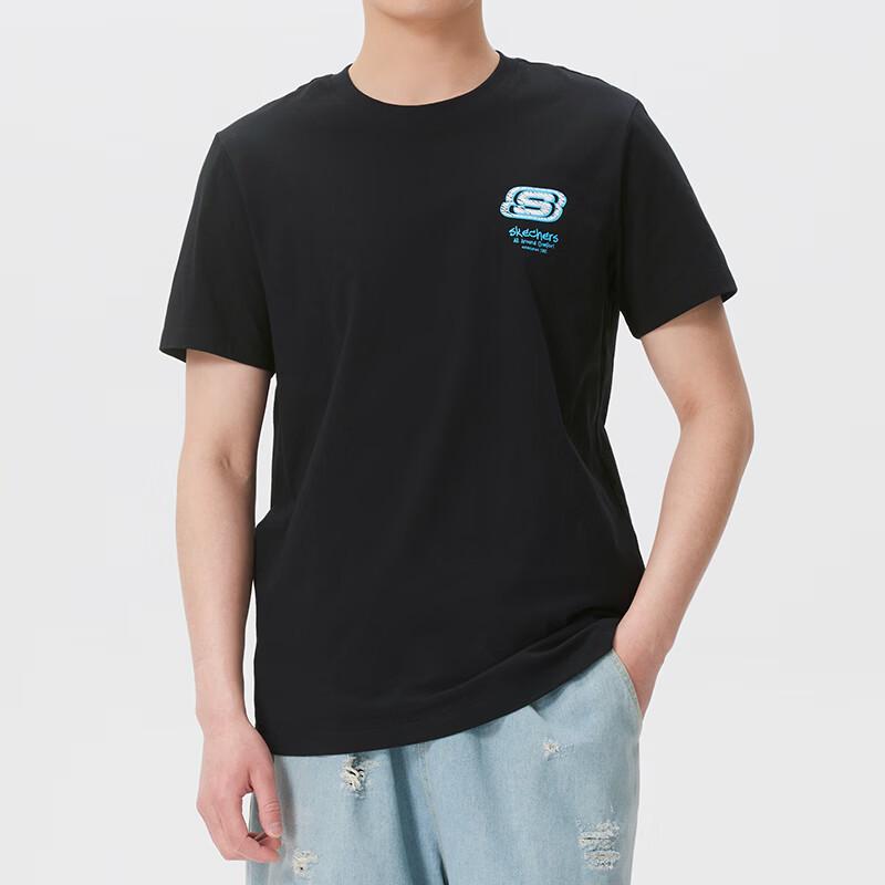 Skechers Unisex Round Neck Short Sleeve Performance T-Shirt M