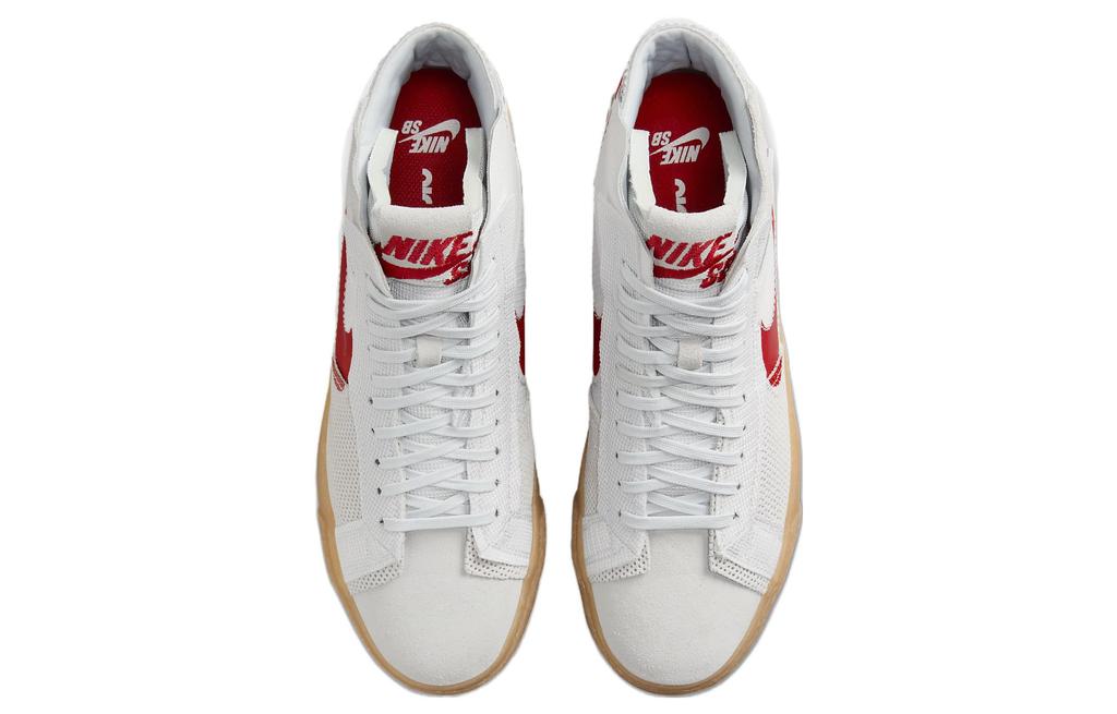 Nike Sb Zoom Blazer Mid Premium Deconstructed White University Red Gum FD5113-100