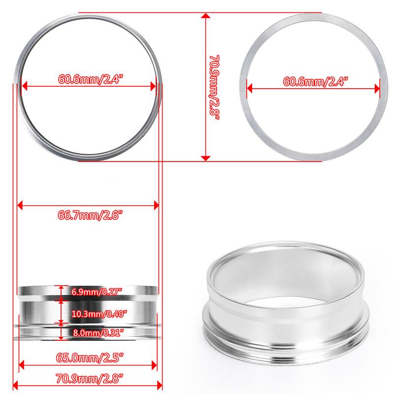 1 Piece 2.0" 2.5" 3.0" 3.5" 4.0" Clamp System Assembly Exhaust V-band Clamp Quick Release For OD Exhaust/Intercooler Pipe/Turbo