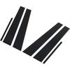 Car Window Pillar Sticker 6pcs Pillar Post Decal Trim Gloss Black Side Door Window Cover Trim Replacement for (2011-2021)